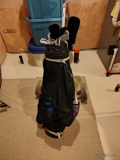 Women's Golf Clubs and cart, View more