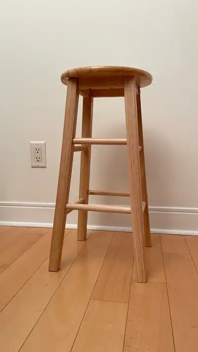 Bar stool wood new, View more
