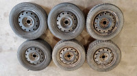 185/60r14 Winter tires on rims