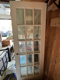 French Doors with Clear Glass(30" x 80"). 4 with hardware