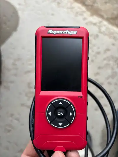 Brand new super chips tuner ford diesel/ gas and ob2 reader. Chips has 3 settings, eco, heavy tow an...