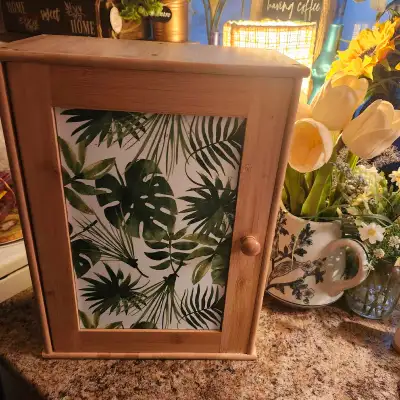 Adorable small wooden wall cabinet , View more
