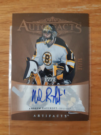 2005-06 Artifacts Autofacts Copper #AFAR Andrew Raycroft /75