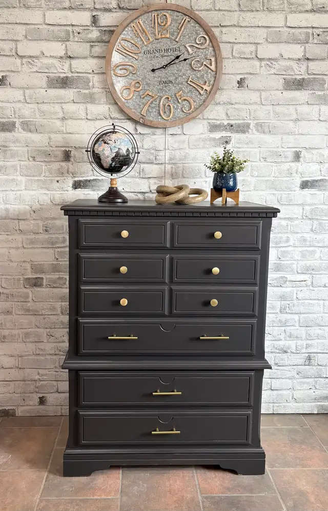  Beautiful refinished, tall boy in Dressers & Wardrobes in London - Image 2