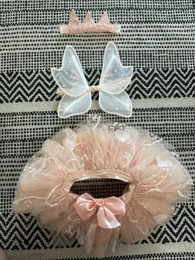 Baby Girl Newborn Elly & Emmy 3 piece tutu photoshoot prop set, View more