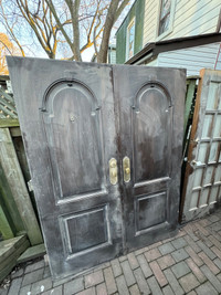 Antique Solid Oak Commercial Entry Doors