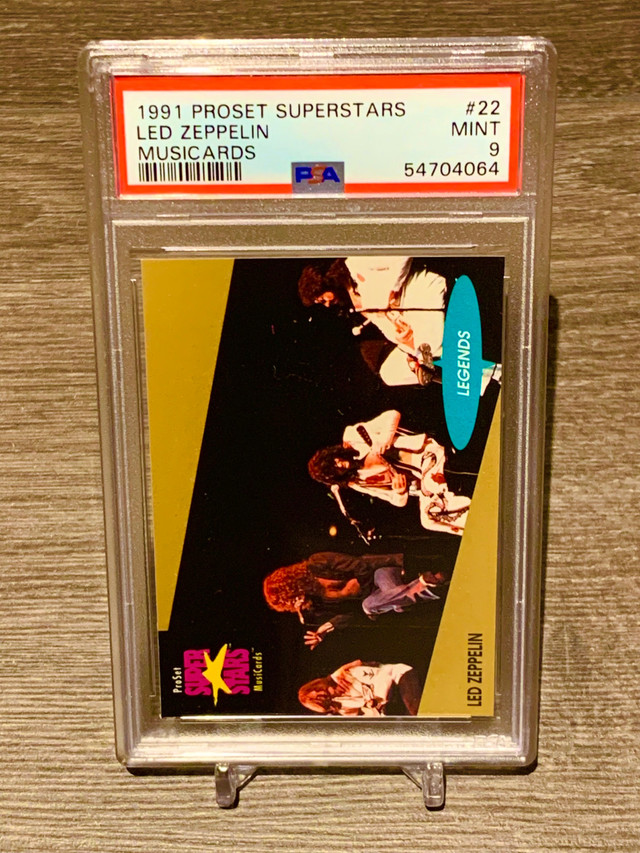 1991 Proset Superstars - Led Zeppelin - PSA 9 in Arts & Collectibles in City of Toronto