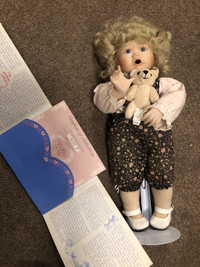 Porcelain doll Knowles “Boo Bear and Me”