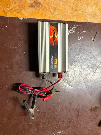 MotoMaster 300W power Inverter inverter effortlessly converts 12V vehicle power to 120V household po...