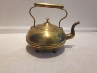 English Antique Hot Toddy Brass Tea Pot or Kettle, C & B
