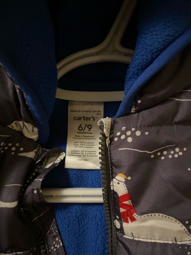 Boys 6-9 months snowsuit  in Clothing - 6-9 Months in Winnipeg - Image 2