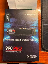 Samsung 990 Pro 4TB nVME brand new, sealed