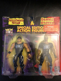 1997 WCW NWO Hulk Hogan & Dennis Rodman Action Figure Set Moc