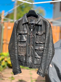 Leather Jacket (lamb leather) Size small, men