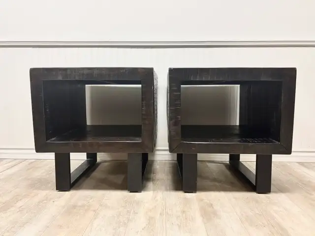 oversized solid wood cube side tables in Other Tables in Nelson - Image 9