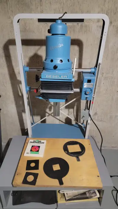 I am selling my Beseler 45MCRX 4x5" enlarger. The motor drive and lamp work. It comes with a 6x6 and...