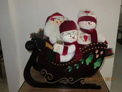 Wooden Christmas Sleigh Ornament, View more