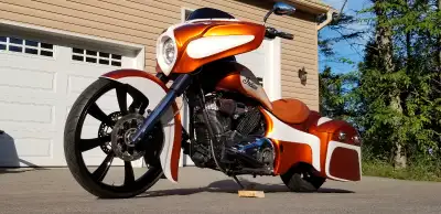 Big Wheel Bagger Indian Chief 111ci Thunder Stroke 26" black powder coated frt rim Stampede series p...