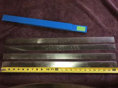 Next to new set of 4 Planer Knives for a 24" Thickness Planer. Only used for a handful of projects s...