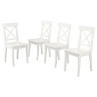 Chaises blanches de cuisine  INGOLF IKEA