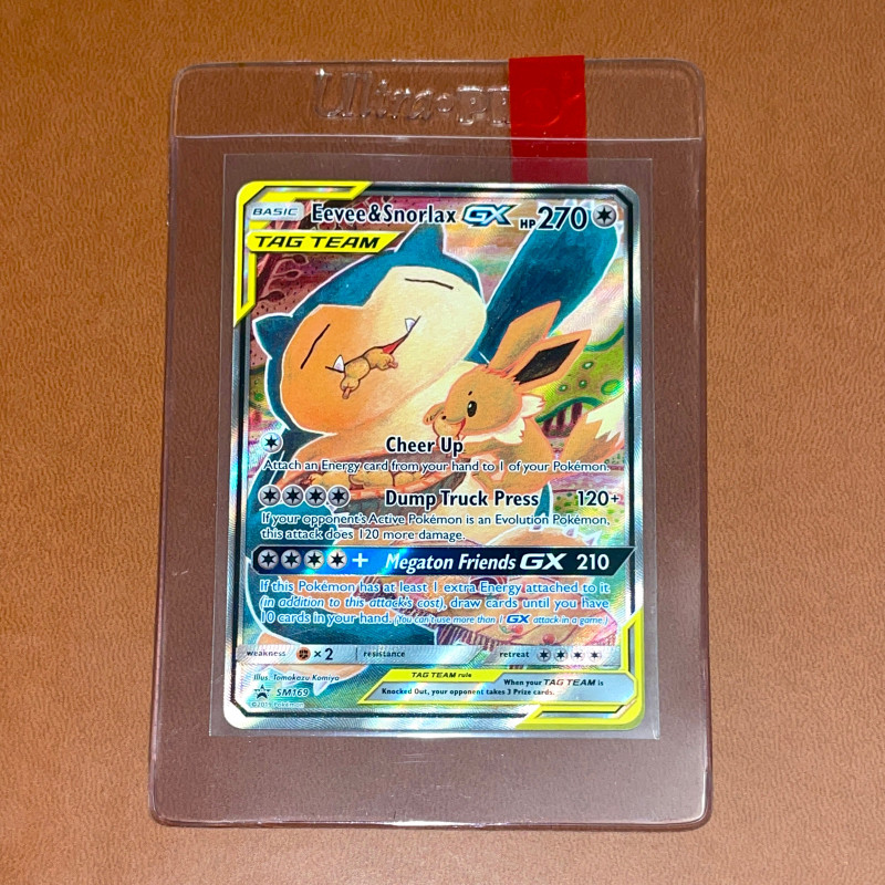 Pokémon TCG Eevee & Snorlax GX TAG TEAM SM169 NM-M | Arts & Collectibles |  Hamilton | Kijiji