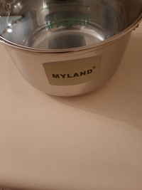 Stainless steel pot with a lid