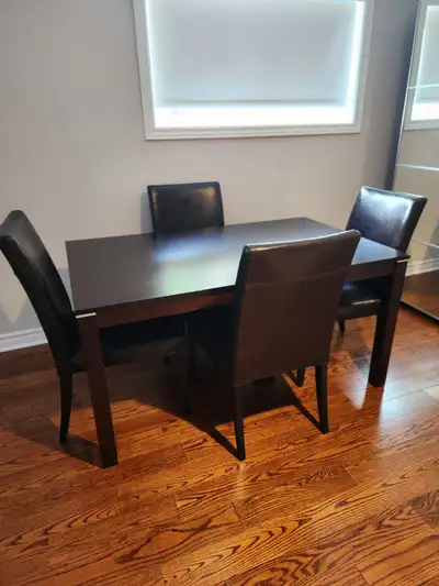 dining table and 4 chairs, View more