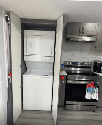 Bright and spacious 2 bedroom, 1 bathroom furnished walkout basement available in a quiet, family-fr...
