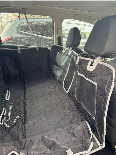 Dog Car Seat Cover – Waterproof, Hard Bottom, View more