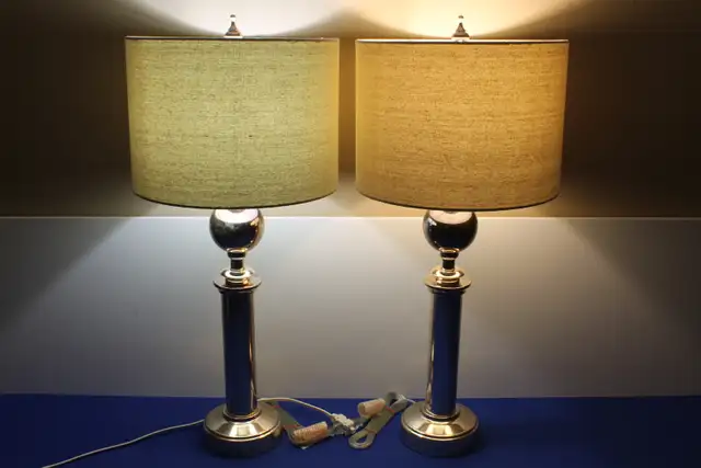 Rose Gold Table Lamp Set in Indoor Lighting & Fans in Oshawa / Durham Region - Image 3