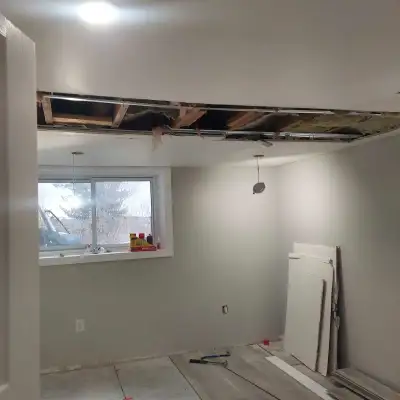 Good morning.. Looking for a drywaller to come finish basement in Peterborough as well as painter .....
