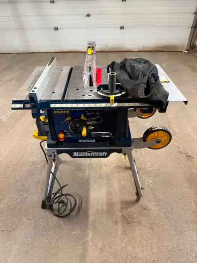 Mastercraft Portable 10" Table Saw Comes with all accessories and also including two extra blades (o...