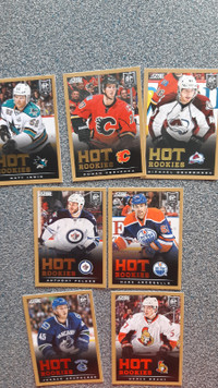 2013-14 Score 7 carte hockey recrue bordure or hot Rookies cards