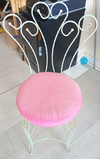 Mid Century Twisted Metal Vanity Chair, View more