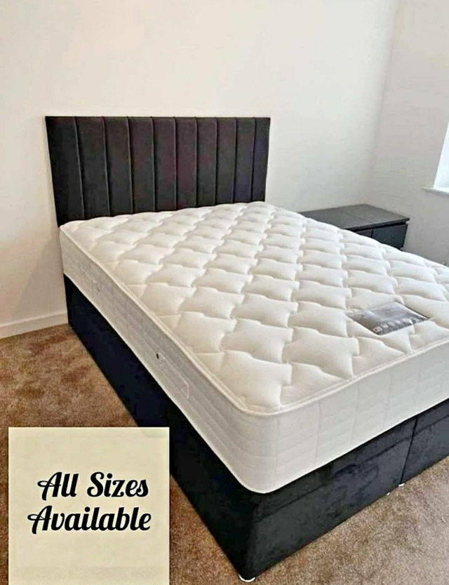 Home Delivery!!! Queen and king bed frame also with mattress dans Lits et matelas  à Sherbrooke