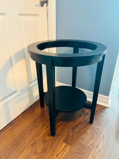 Round Wood Side Table Base / Plant Stand, View more