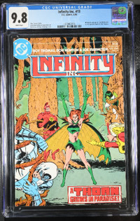 Infinity, Inc. #13 CGC 9.8 WP  Todd McFarlane 1st DC work pinup