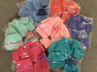 Hand Made 4 pc. Sweater Sets for 18" Canadian/American  Doll