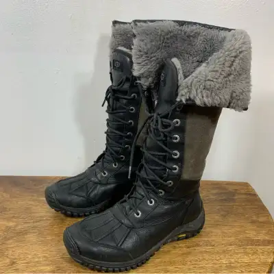 UGG Women Black and Gray Winter Boots, View more