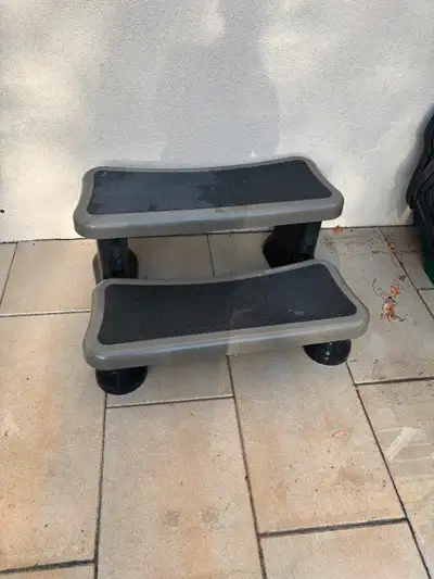 $85 for the hot tub steps. All weather durable.