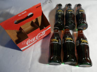 Cassette en carton avec 6 bouteilles Coca-Cola ''  CATAMOUNTS''