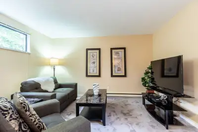 Located in the desirable Mountain Wood Complex, this bright and cozy fully furnished 2-bedroom, 1-ba...