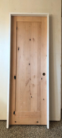 Interior Knotty Alder Shaker Panel Door