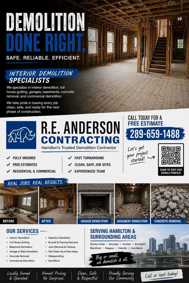 Full Demolition, Selective Demolition & Waterproofing