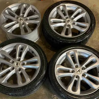 Tires: BF Goodrich G-force tires Size - 215/45 [zr] 17 Low profile tires 3 tires Rims: Acura branded...
