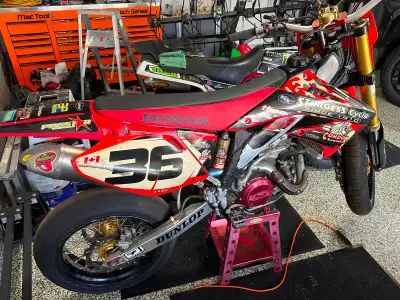 Selling a fully built CRF450r supermoto. Tons of upgrades on this build. Has been sitting and needs...
