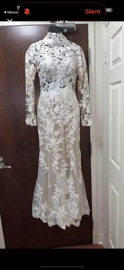 Lace wedding dress, Size 10 , View more