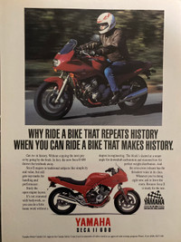 1992 Yamaha Seca II 600 Original Ad