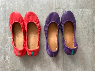 teiks by Gavriell Ballet Flats - Finest Italian leather Colours as shown - Perfect for travel - fold...