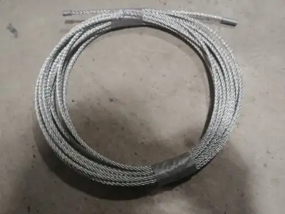 Steel cable 1/4" thick about 12m (37ft), View more